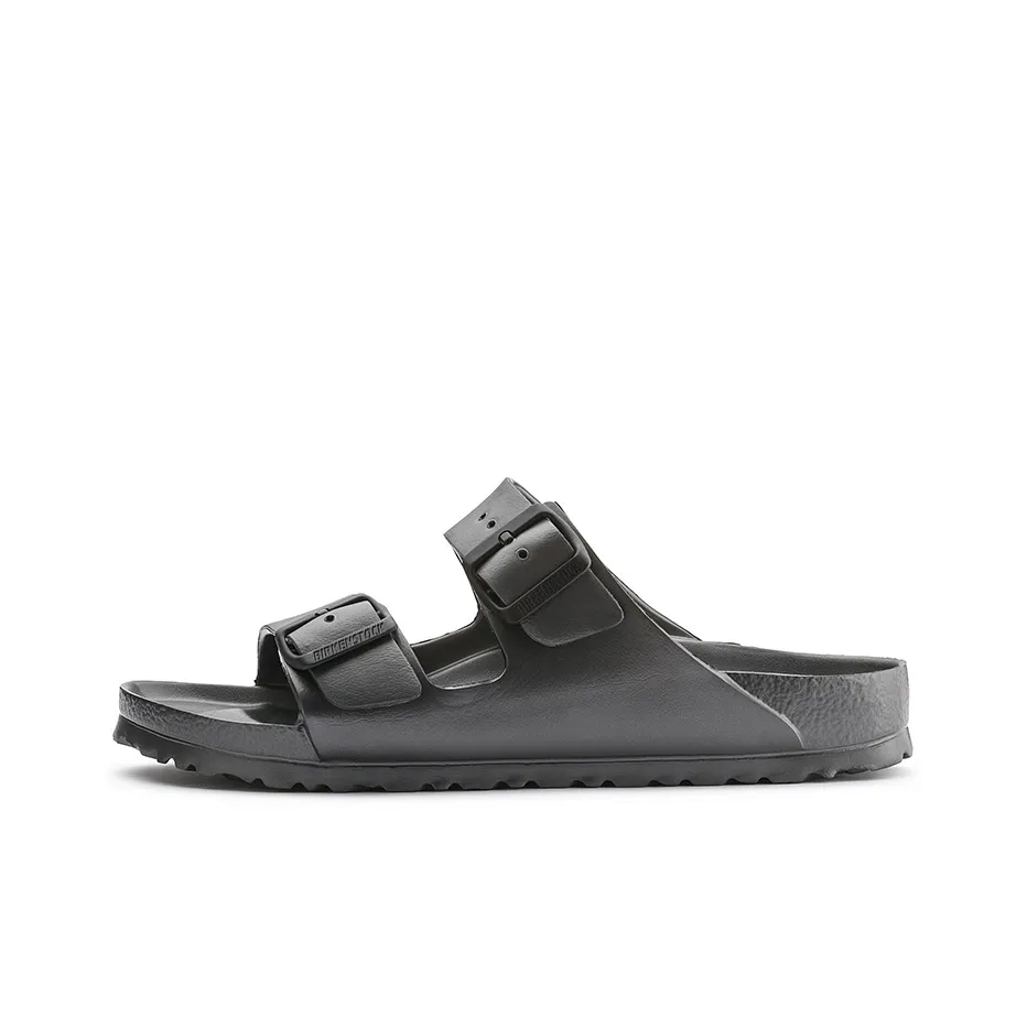 Birkenstock Logo debossed Double strap Slides