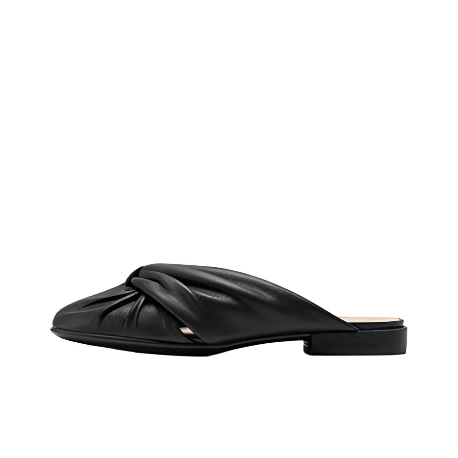 Ecco Rubber Sole Abrasion Resistant Closed Toe Slippers Women's Black