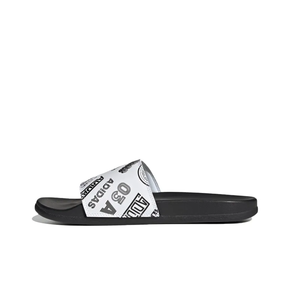 Adidas Adilette Comfort Slide 'All Over Logos White'