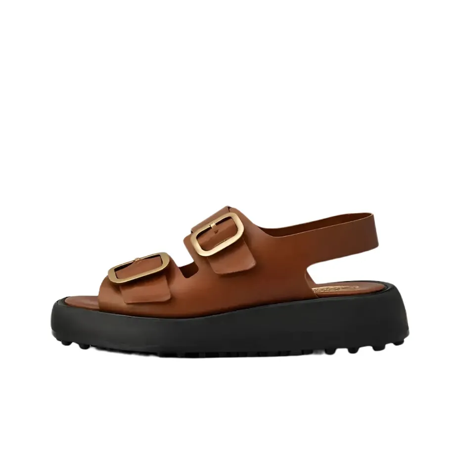 TOD'S Double-buckle Leather Sandals