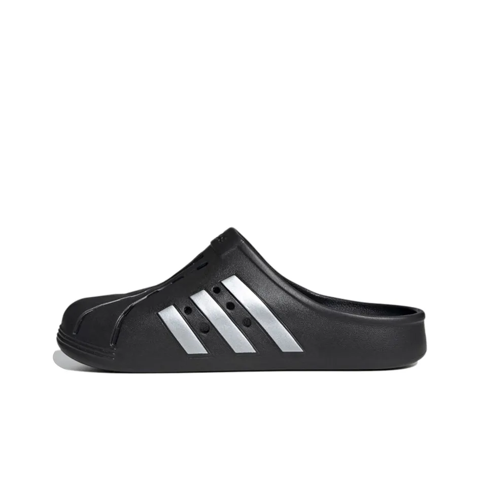 Adidas Adilette Clog Black Silver