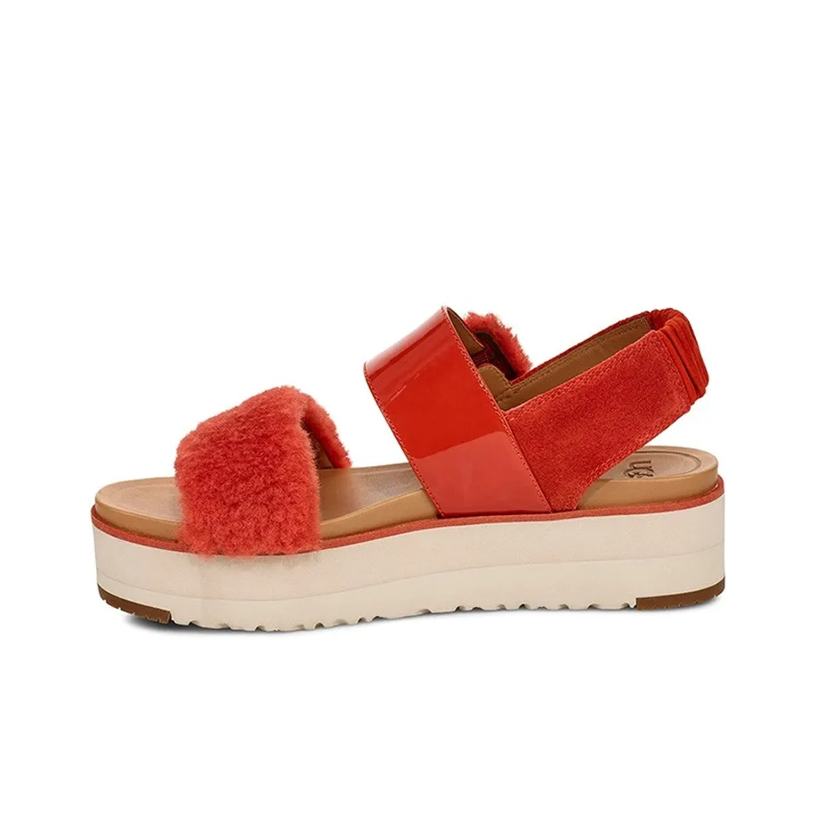 UGG Le Fluff Спортивные сандалии женские цвет Rock красный