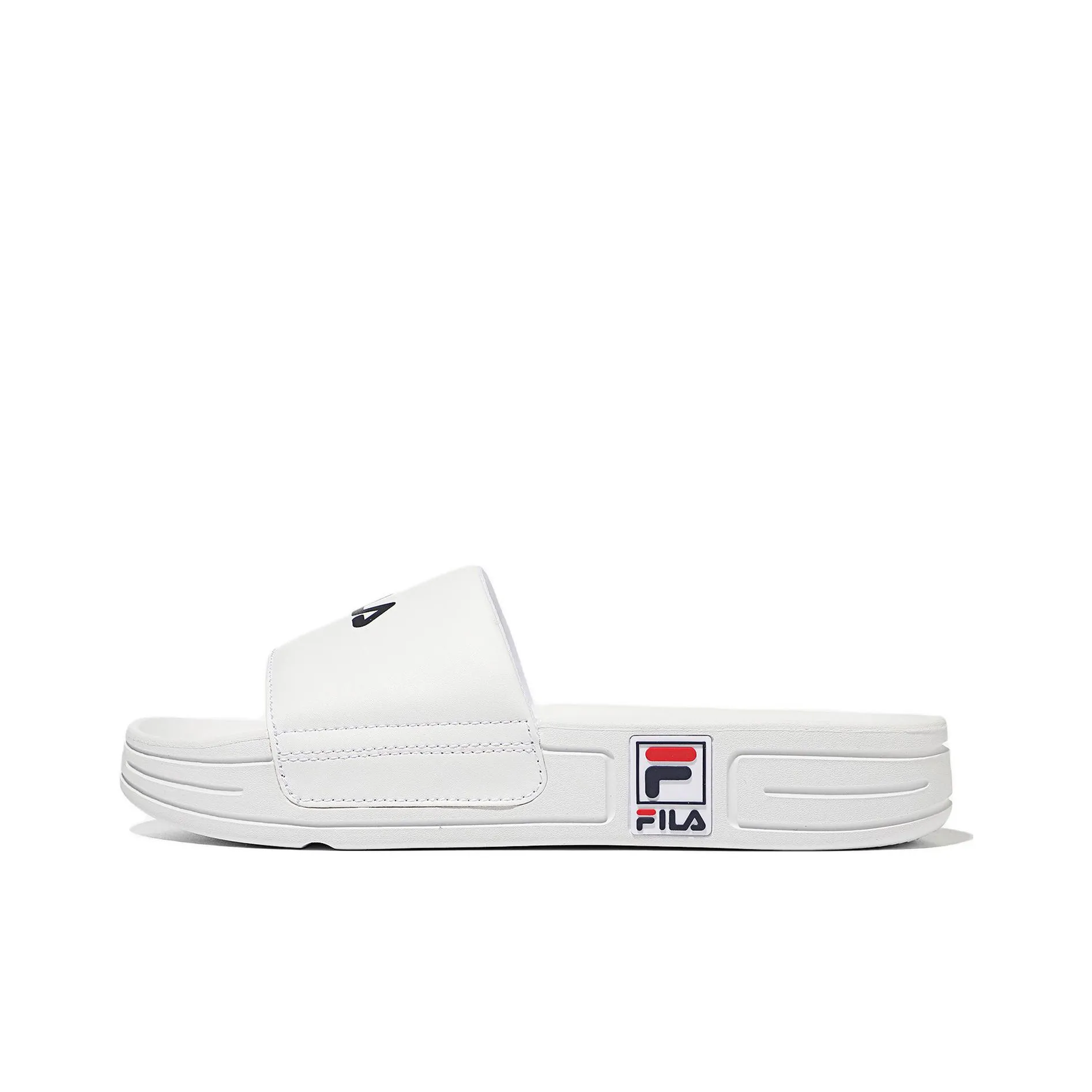FILA Слайд с резиновым подошвой Унисекс Белый