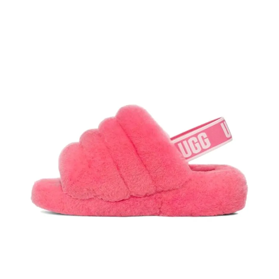 UGG Fluff Yeah Slide Minimalistic Thick Sole Slipper Rose Pink Women's
