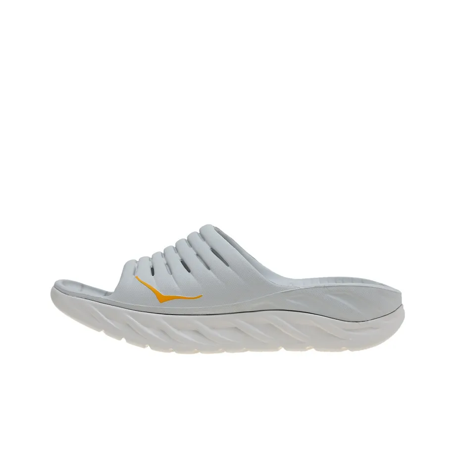 HOKA ONE ONE Recovery Slide2 'Lunar Rock Radiant Yellow'