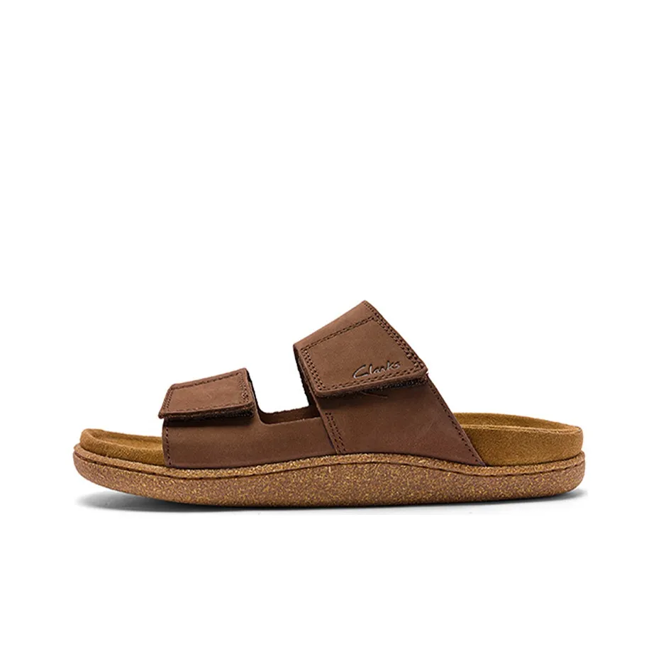 Clarks Slide Slippers Men's Brown