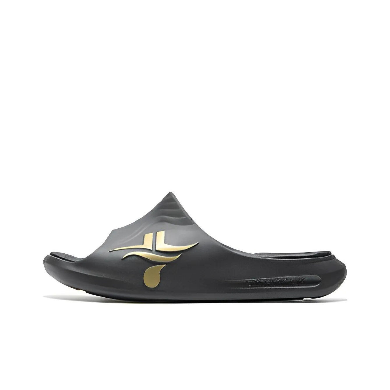 XTEP Quiet Slide Slippers Men's Black Gold