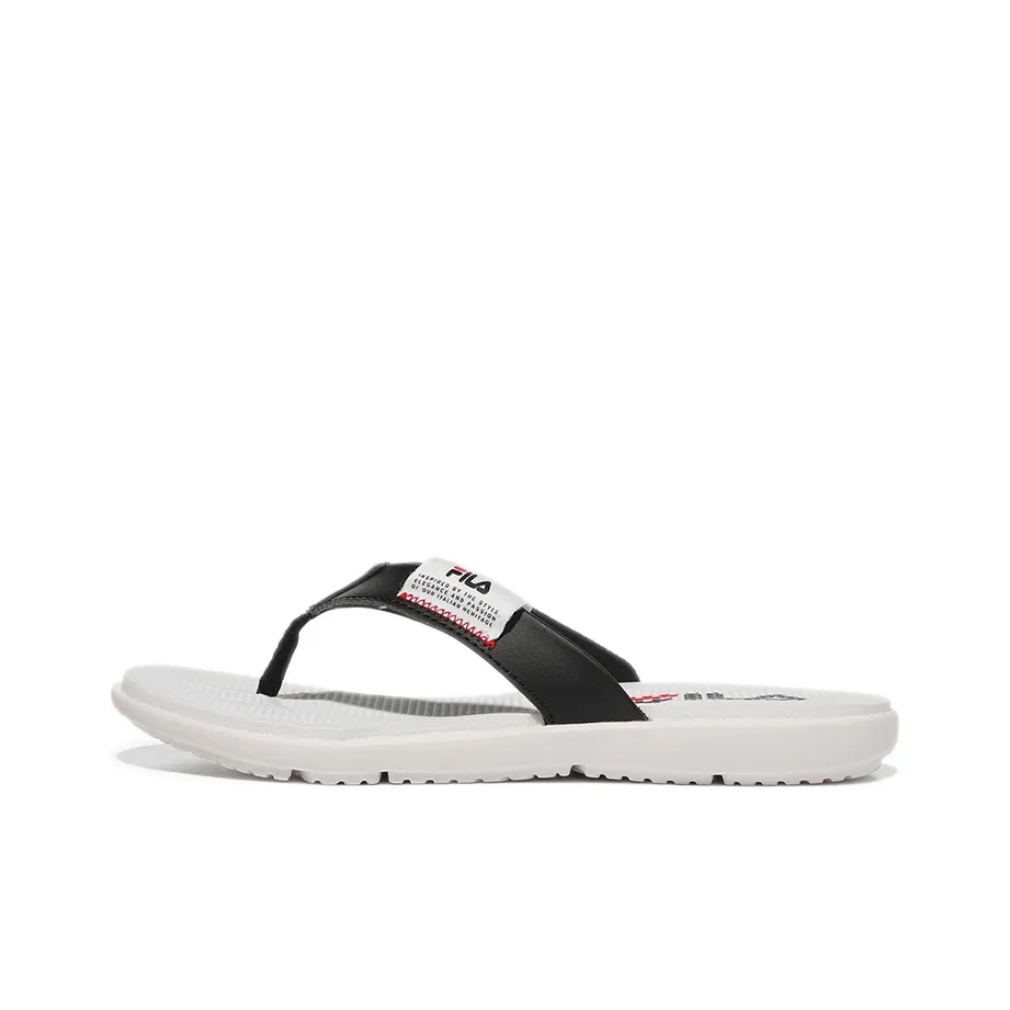FILA противоскользящие слипоны унисекс белый черный корейский стиль