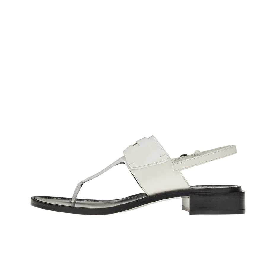 FERRAGAMO One Strap Sandals Women's White