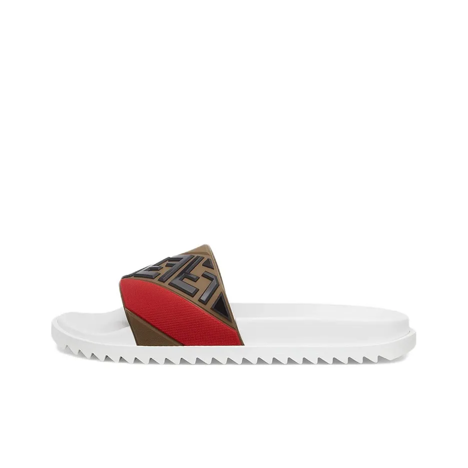 fendi print Rubber Fussbetts Slides 'Multi'