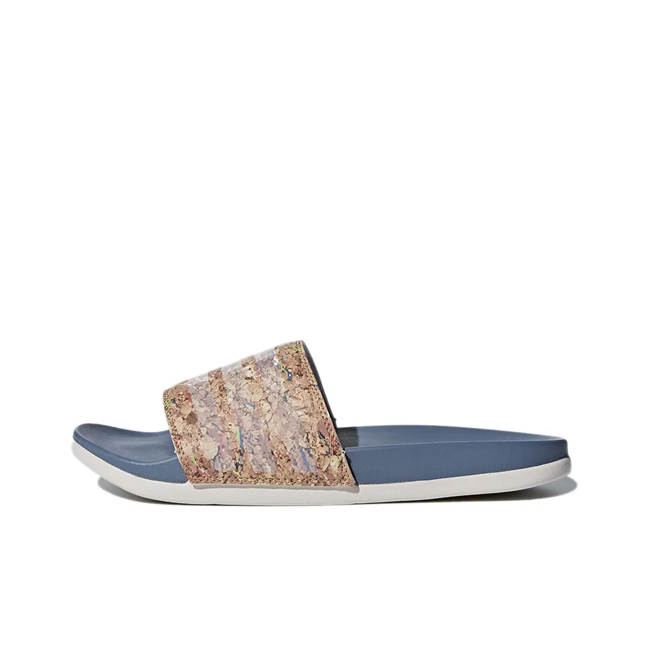 Adidas Adilette Cloudfoam Plus Cork 'Blue' Women's