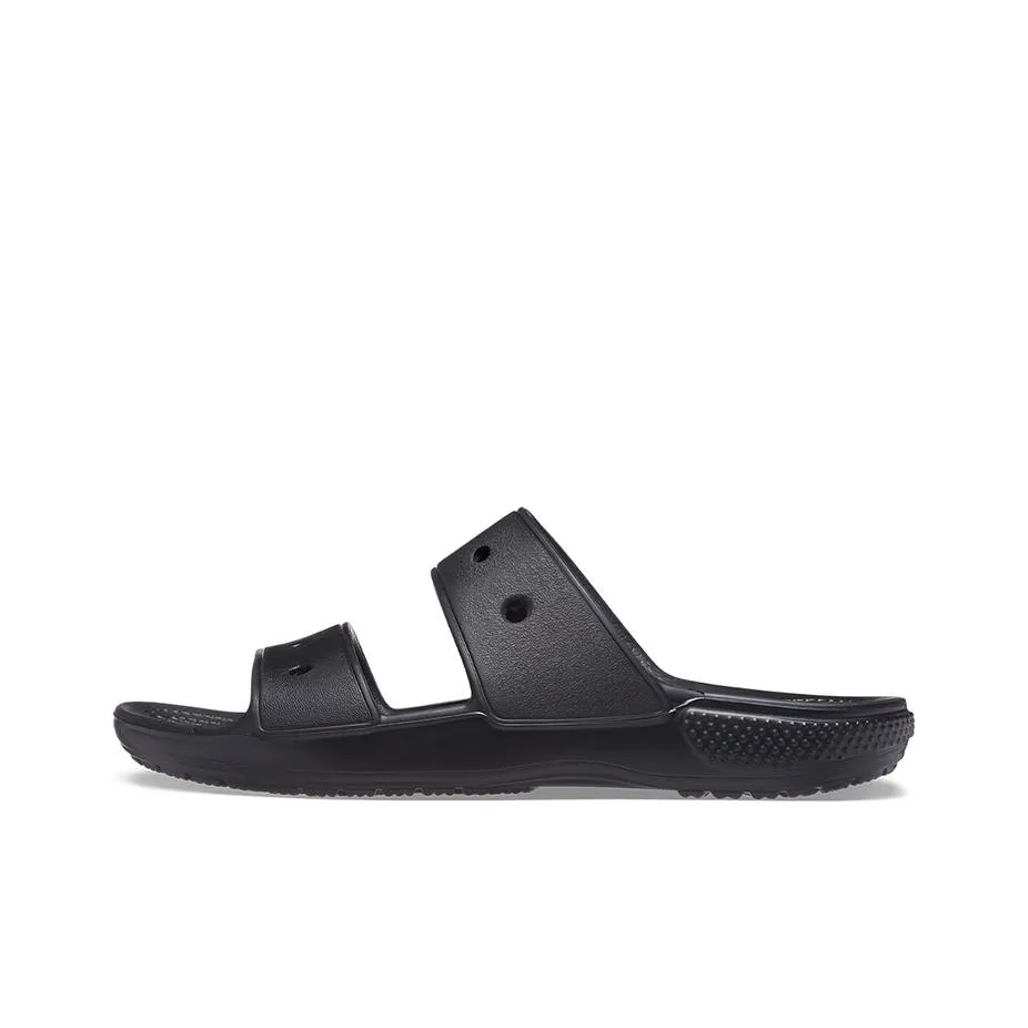 Crocs Classic Double Band Slide Sandals Black