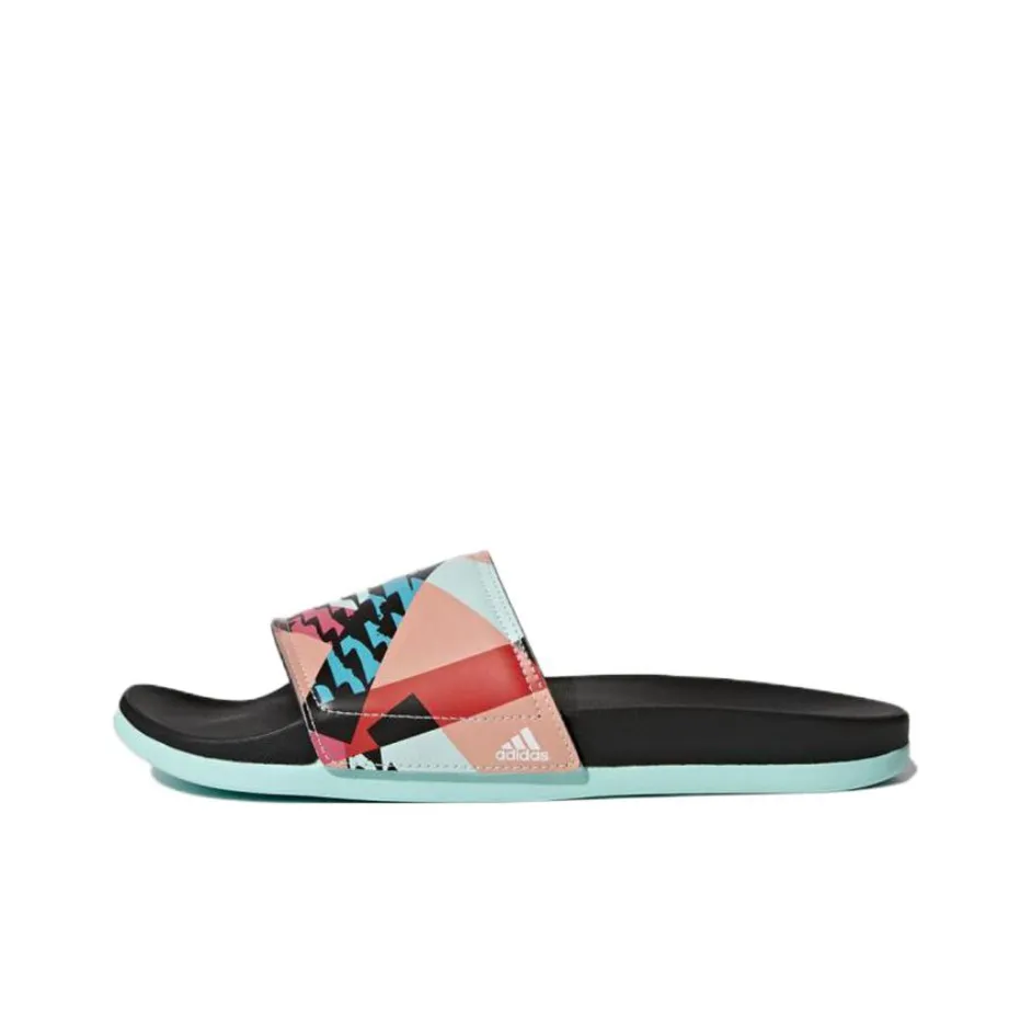 Adidas Cloudfoam Резиновая подошва противоскользящие слипоны женские черные синие