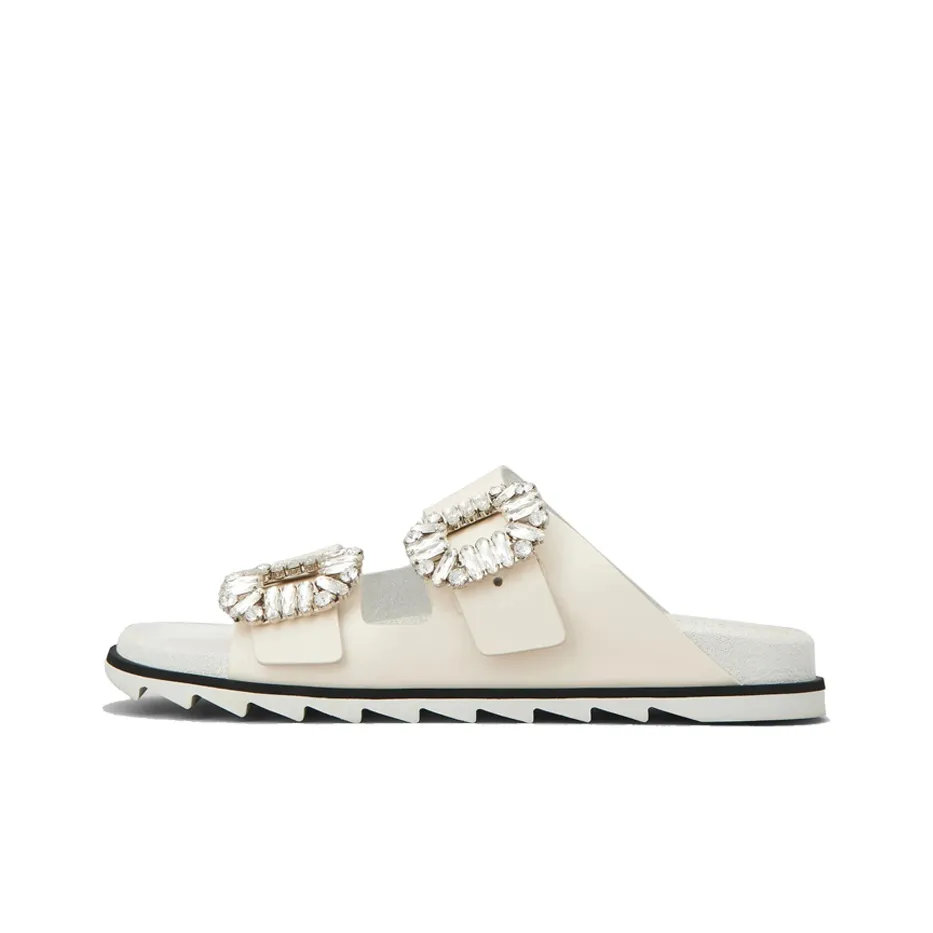 Roger Vivier Slide Slippers Women's Cream