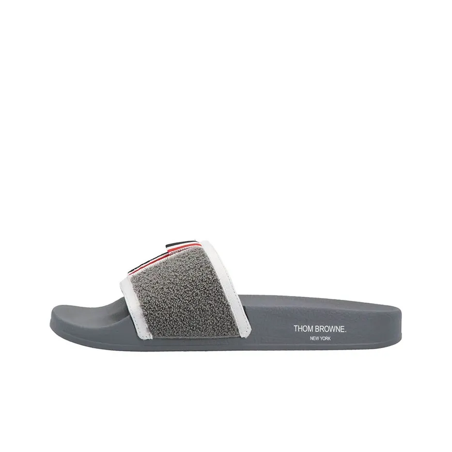 THOM BROWNE· Slip Resistant Slide Slippers Men's Gray
