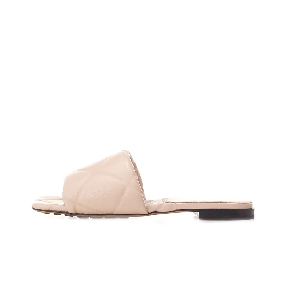 Bottega Veneta Lido Abrasion Resistant Slide Slippers Women's Nude