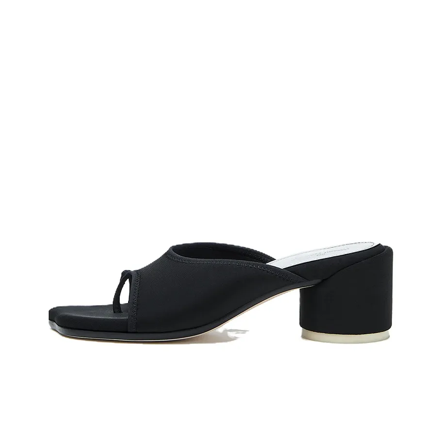 Autry embroidered-logo panelled sneakers Weiß Stretch Heeled Mules Women's
