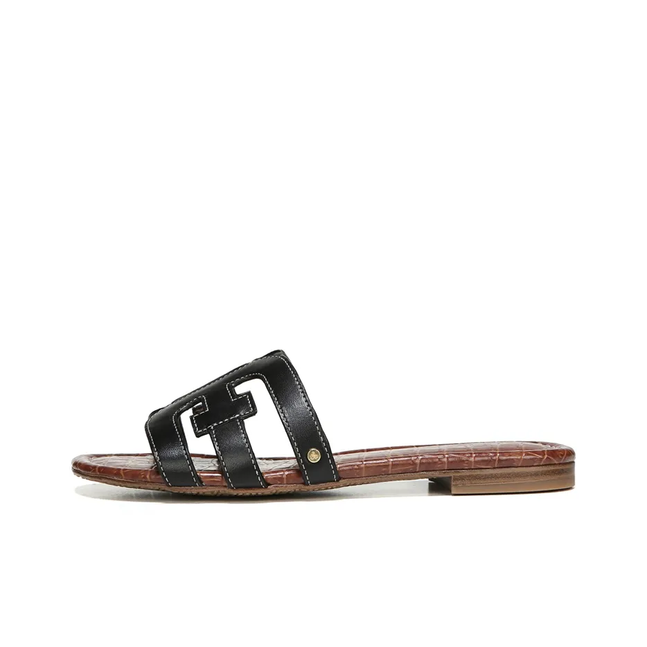 SAM EDELMAN Rubber Sole Cut Out Abrasion Resistant Slide Slippers Women
s Black