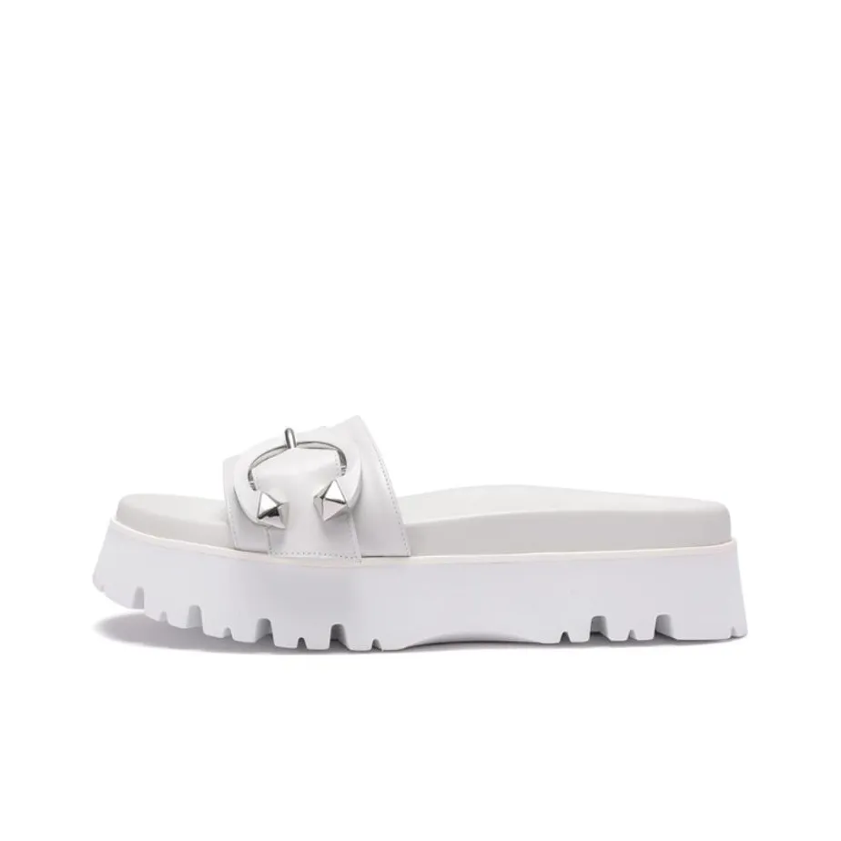 Jimmy Choo Slide Slippers 5.5cm Women's White