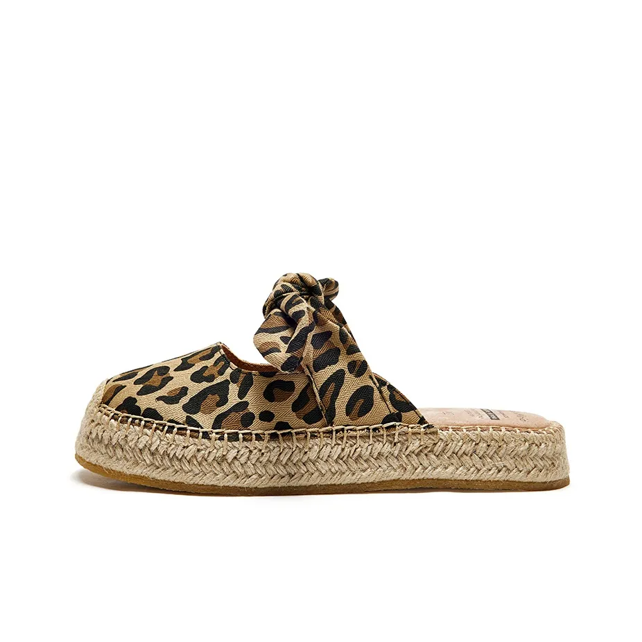 Joy Mario Домашние тапочки Женские с леопардовым принтом