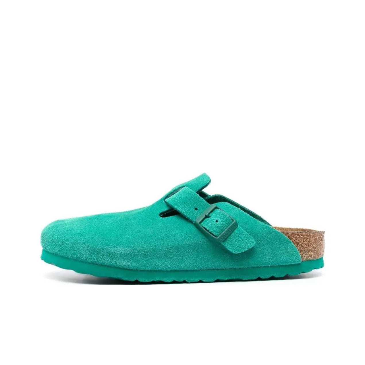 Birkenstock Boston Suede Leather Narrow Fit 'Digital Green' Women's