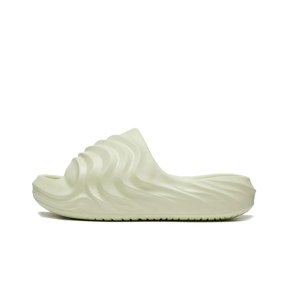 LiNing Quiet Abrasion Resistant Slide Slippers Women's Light Fruit Green