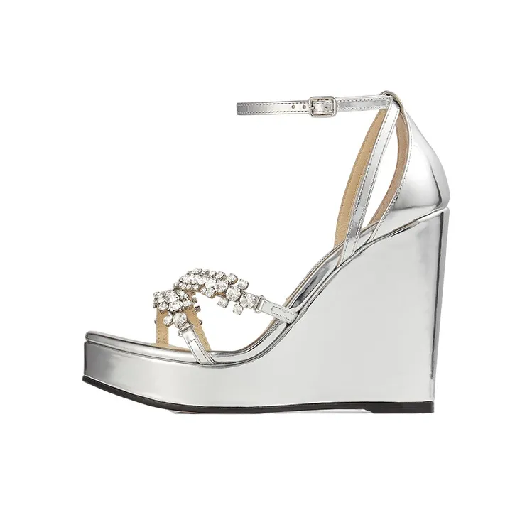 Jimmy Choo One Ремень Сандалии Женские Серебряные