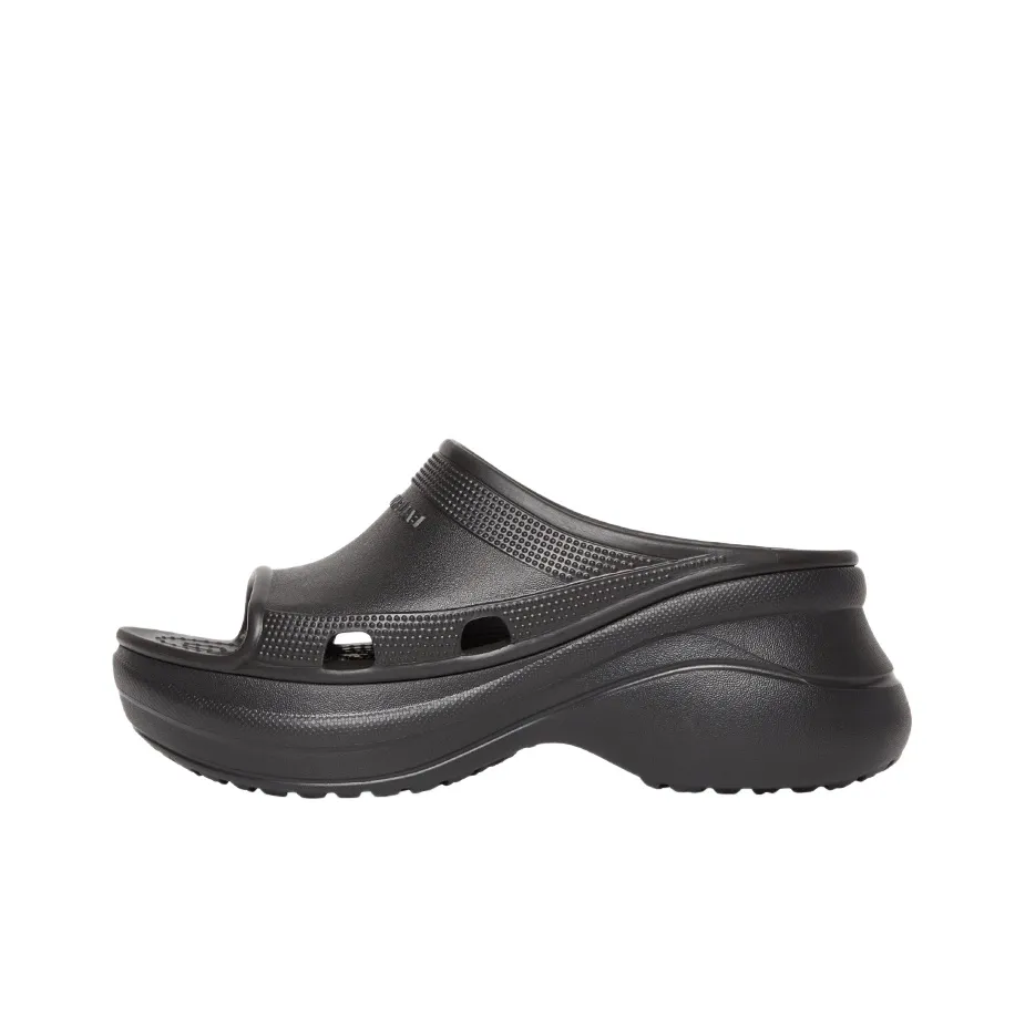 Balenciaga X Crocs Pool Slide Sandals Black
