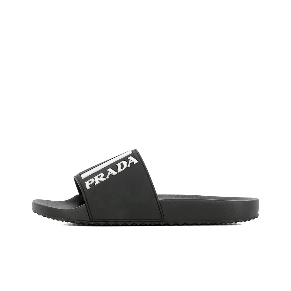 PRADA Quiet Slide Slippers Men's Black