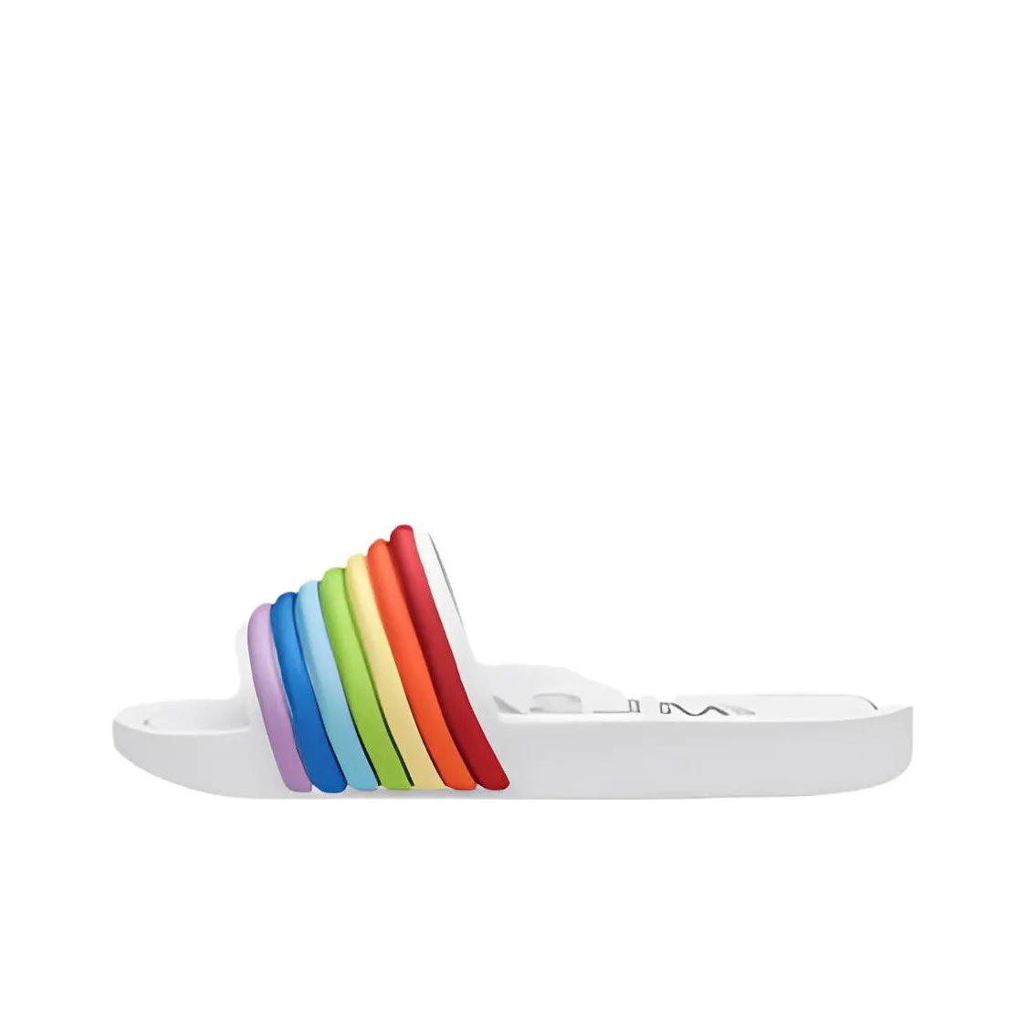 Melissa Slide Slippers Women's Black/White/Transparent Orange