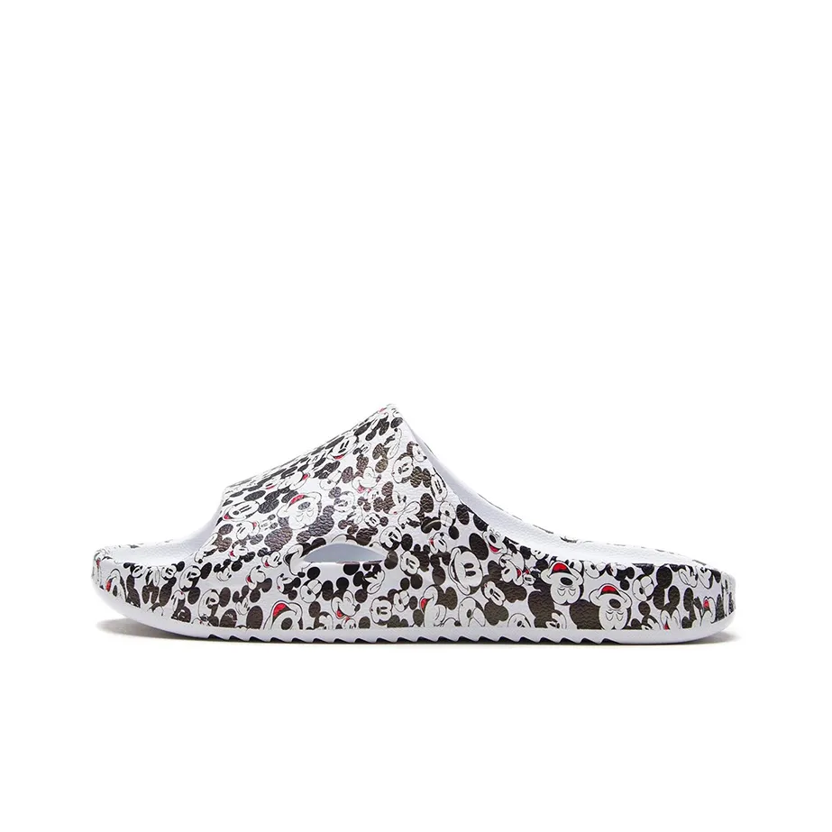 Li Ning Disney X Li Ning Casual Fashion Mickey Slippers 'Standard White Black' Women's
