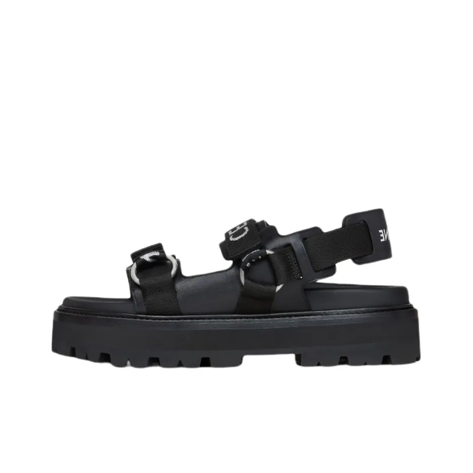 CELINE One Strap Sandals Women's Black