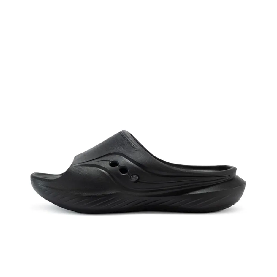 PEAK Tai Ji1.0 EVA Rubber Sole Quiet Slip Resistant Slide Slippers Unisex Purple Green