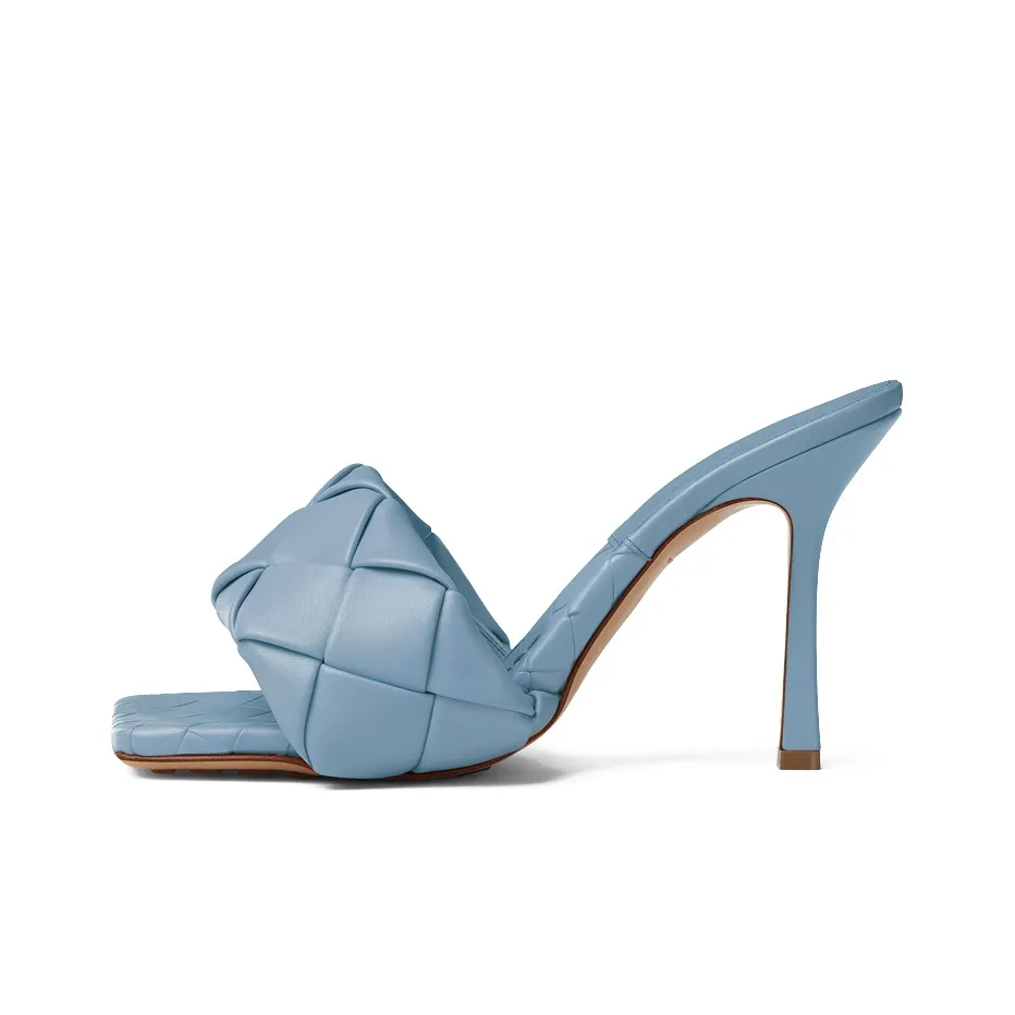 Bottega Veneta Lido Stylish Sandal 9cm Women's Light Blue