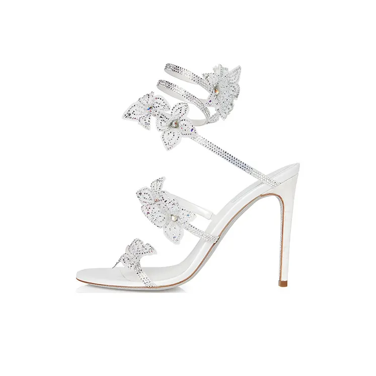 RENE CAOVILLA One Strap Sandals Women's White