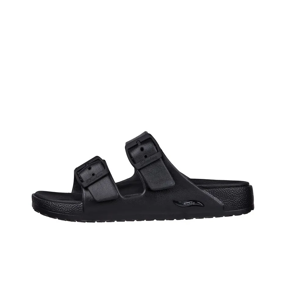 Skechers Foamies Резиновая подошва Слипоны Женские Черный