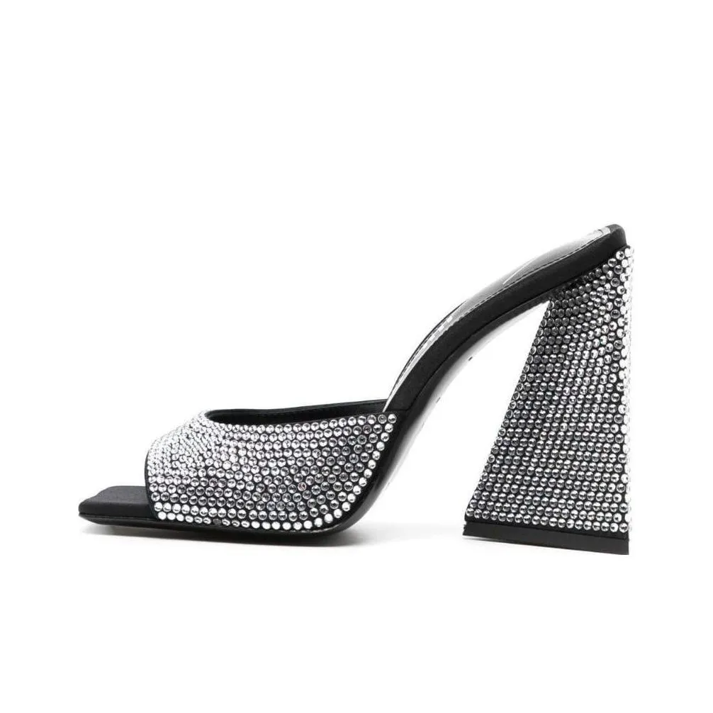 The Attico Devon Embellished Slip On Mules Women's