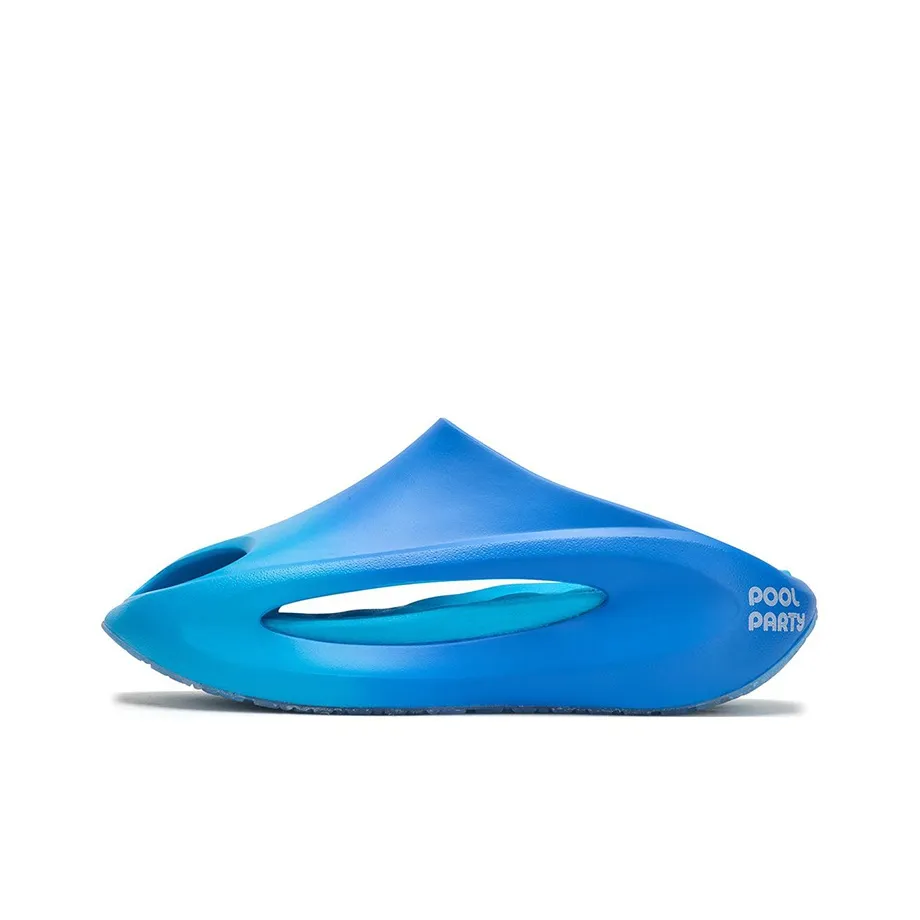 LOL x LiNing Yun You Slay Quiet Slide Slippers Unisex Glossy Finish Blue