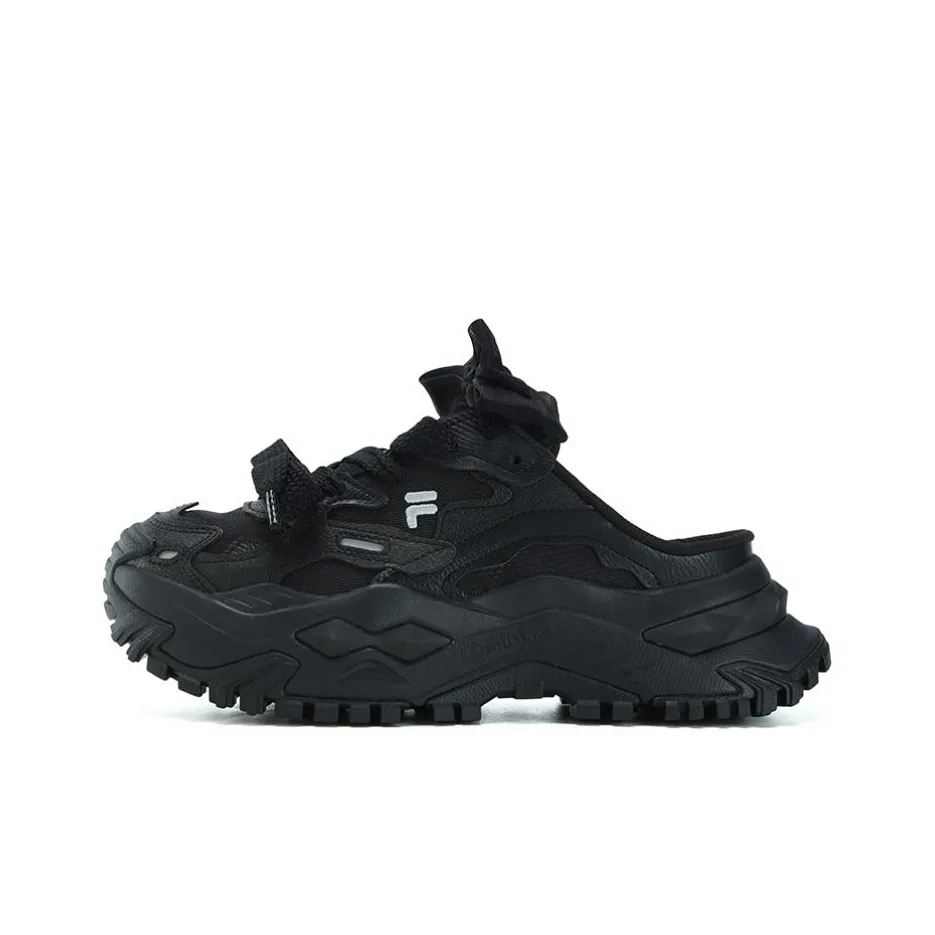 FILA FUSION Bianco Mule Slippers 'Black' Women's