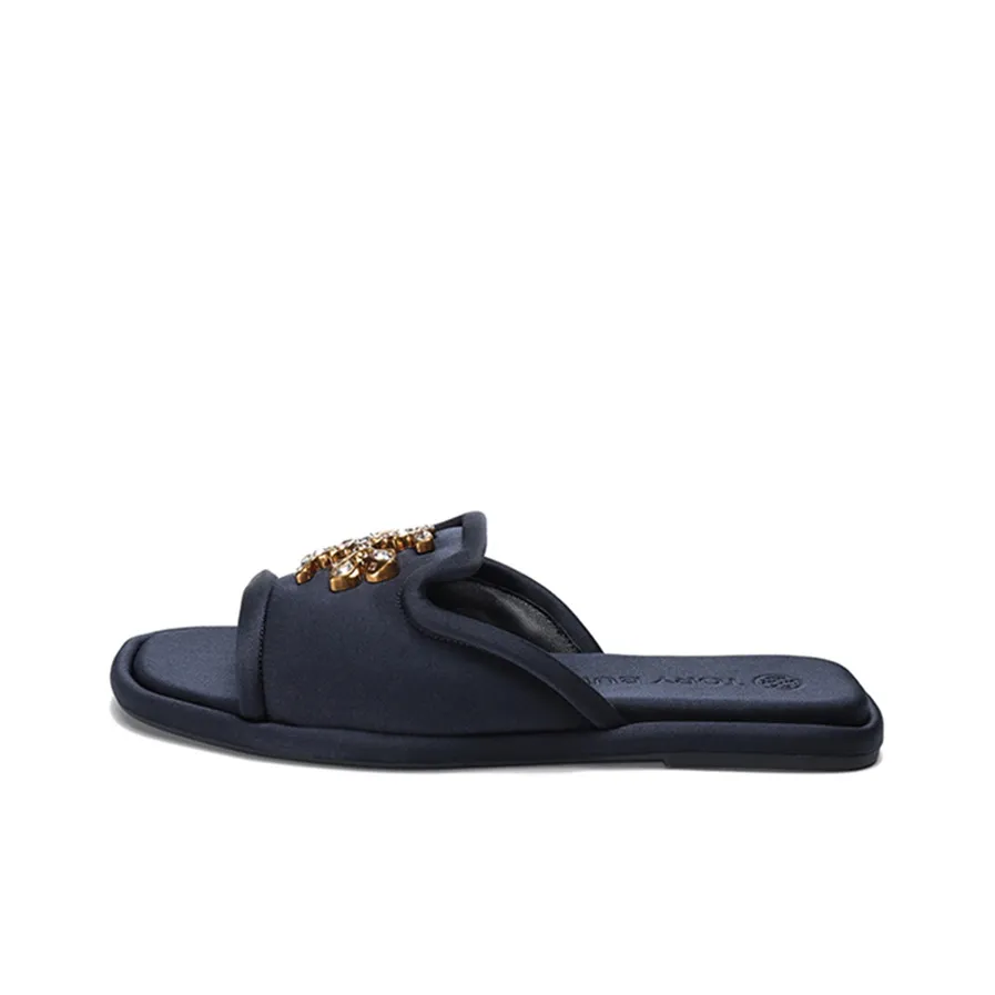 TORY BURCH Slide Slippers Women's Navy
