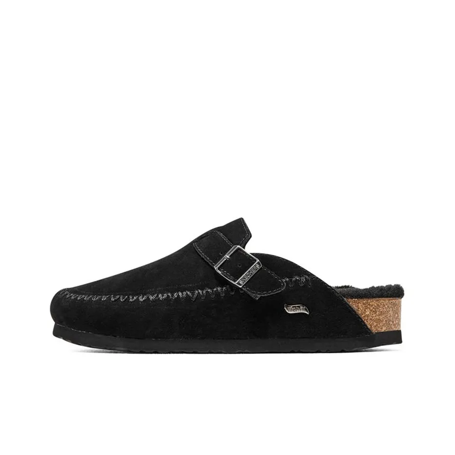 Skechers ARCH FIT GRANOLA Rubber Sole Quick Dry Slide Slippers Women's Black