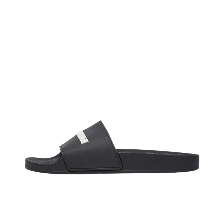 Balenciaga Logo Printed Slide Sandals Women's