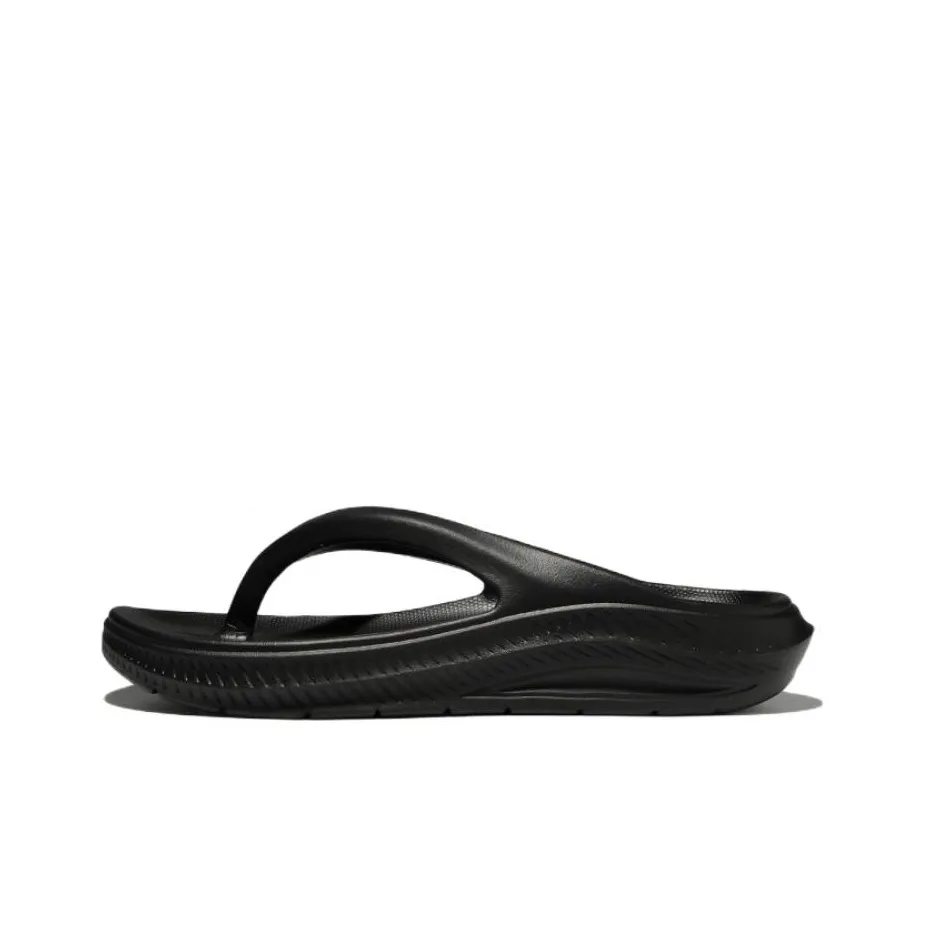 FILA Fong Song Platform Casual Sports Slippers Unisex Black Korean Version