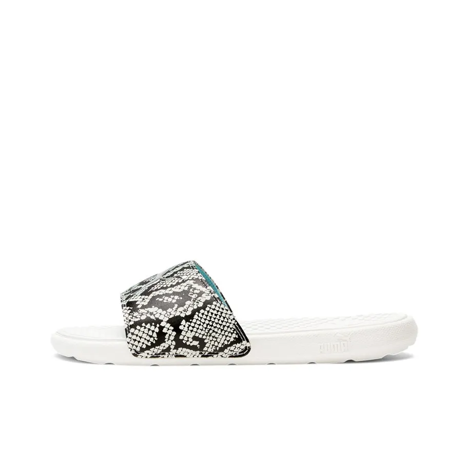 PUMA Cool Cat Snake Slippers White Women's