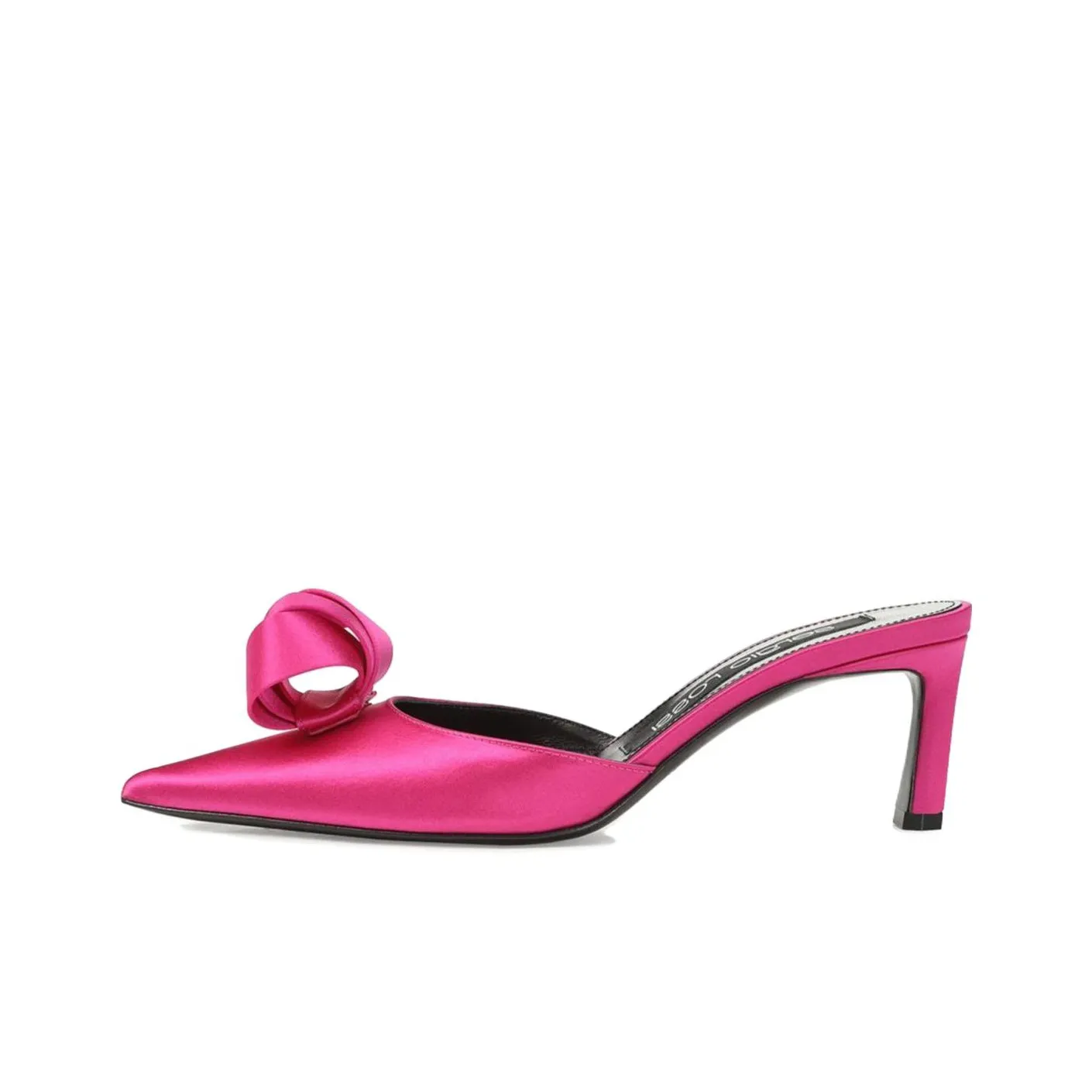 SERGIO ROSSI Slip Resistant Closed Toe Slippers Women's Rose Red