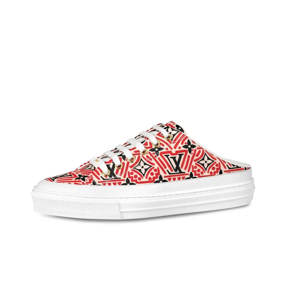 LOUIS VUITTON Crafty Stellar Mules 'Red Black White' Women's