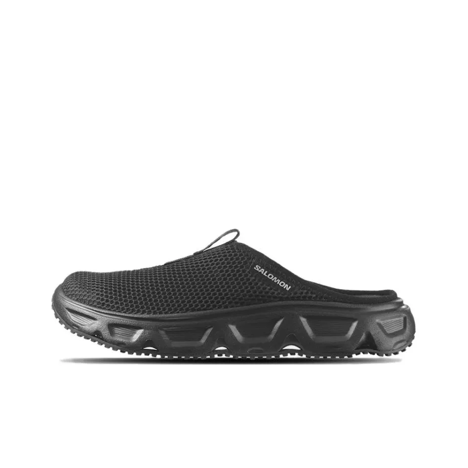 SALOMON Reelax Slide 6,0 Резина Подошва Скелет Слипоны Женские Черный