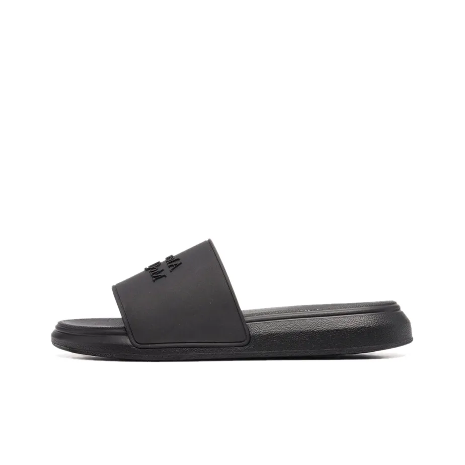 Alexander McQueen Pool Slide Black FW21