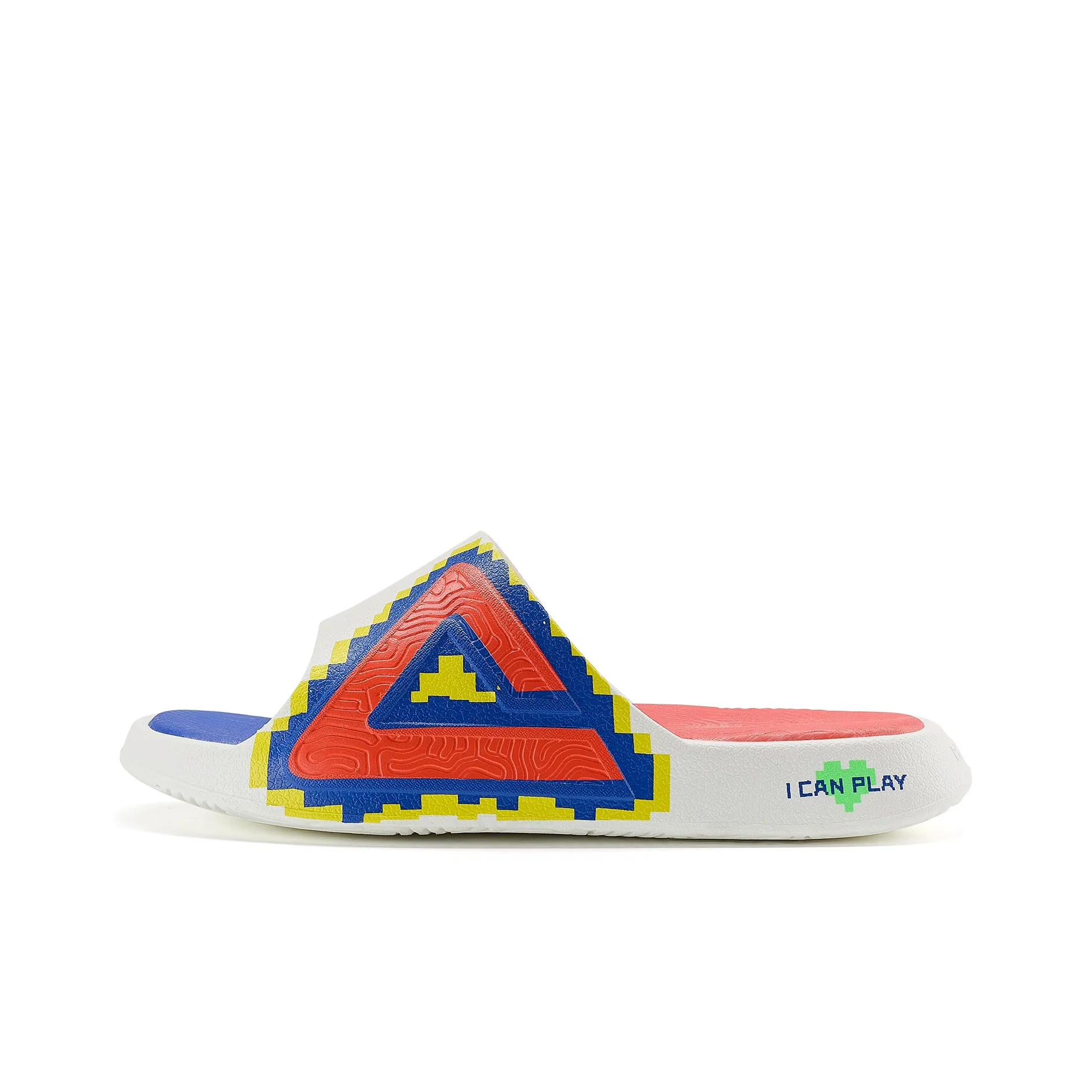PEAK Slide Slippers Men's Ecru Orange Red