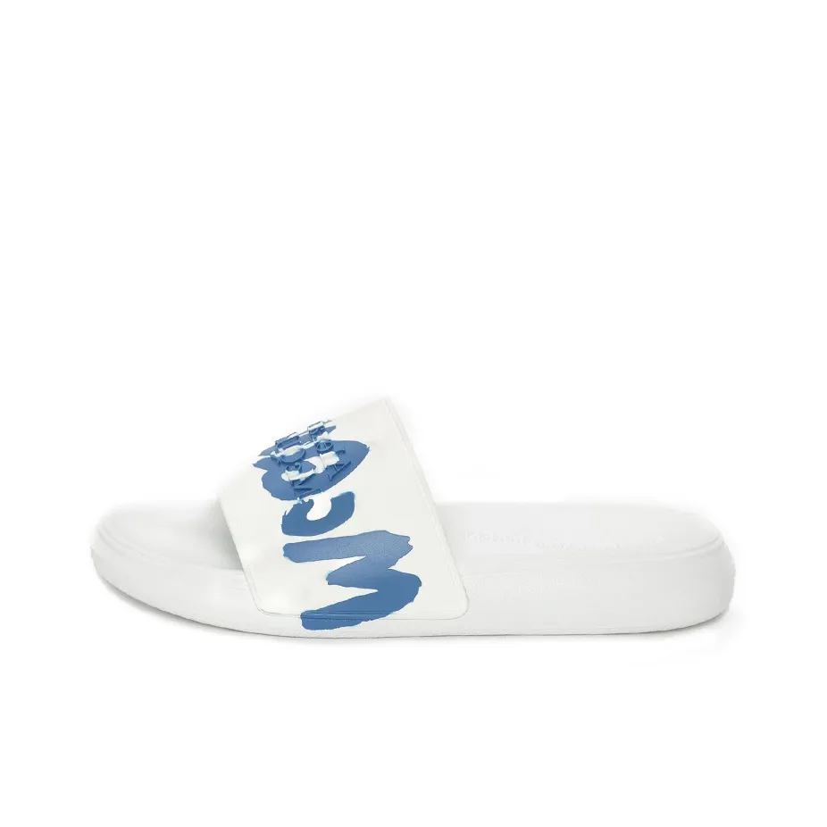 Alexander McQueen Graffiti Quiet Slippers Men's White